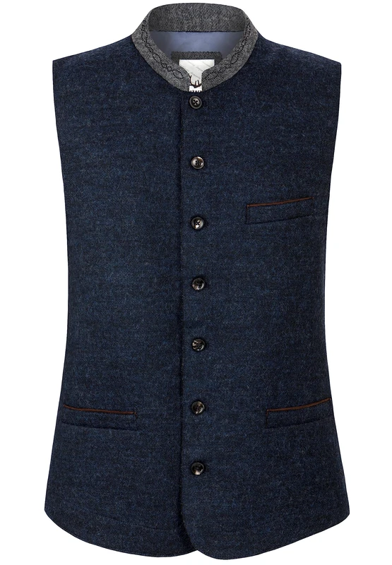 Stockerpoint Jules Waistcoat, Blue - Grey, 44 - Image 1