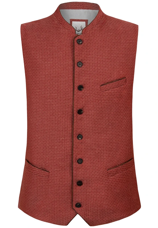 Stockerpoint Men's Ottavio Vest Traditional Waistcoat, red, 38