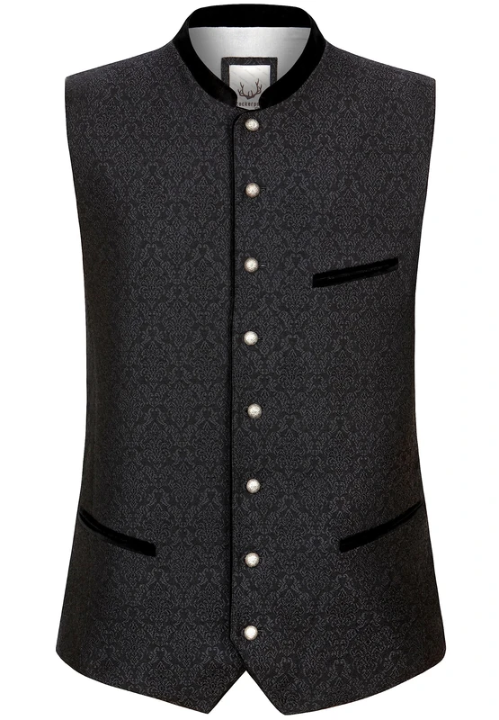 Stockerpoint Men's Leono Costume Vest, black, 48