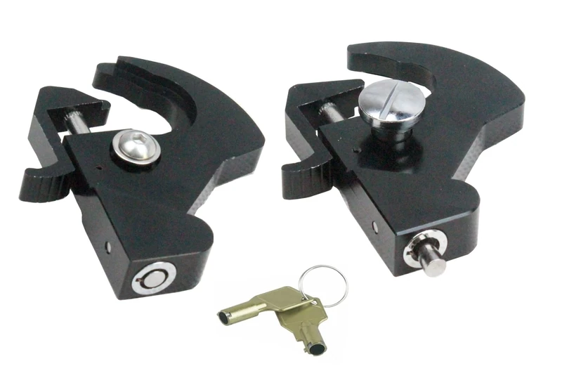 YHMOTO Detachable Rotary Docking Latches with Locks for Harley Davidson Sissy Bar Uprights and Luggage Racks