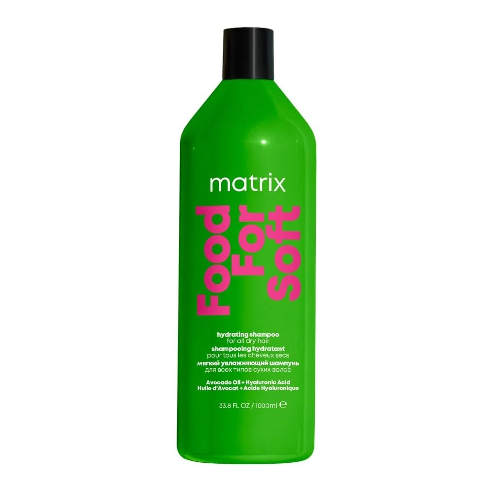 Matrix Food for Soft Hydrating Shampoo with Avocado Oil and Hyaluronic Acid, For Dry Hair, Moisturising and Nourishing, 1 Litre