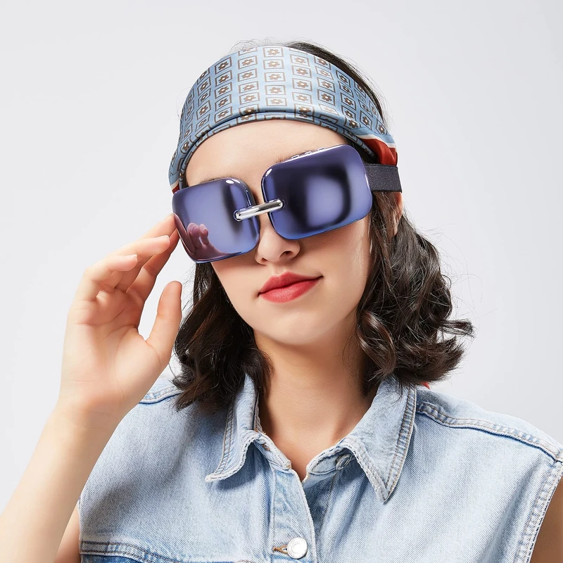 E10 Eye Massager with Heat & Vibration- Eye Strain Relief for Migraines, Dark Circles, Puffiness-Compact & Ultra Lightweight,Improves Eye Circulation, Dry Eye, Relaxation,Aston Blue