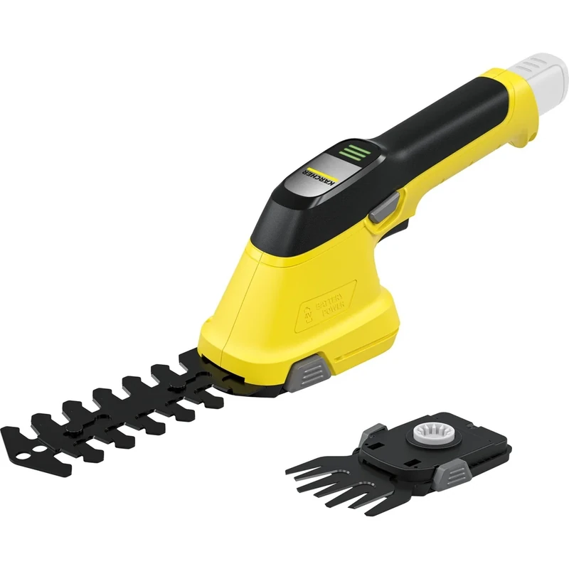 Kärcher GSH 4-4 Plus Cordless Grass and Shrub Shear, 2 in 1 Function Grass Blade 8 cm and Shrub Blade 11 cm, Maximum Power 440-660 m, Can be used with 4 V Battery Excluded