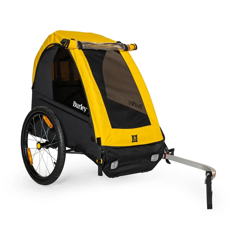 Burley Bee Kids Bike Trailer, Yellow/Black, Single