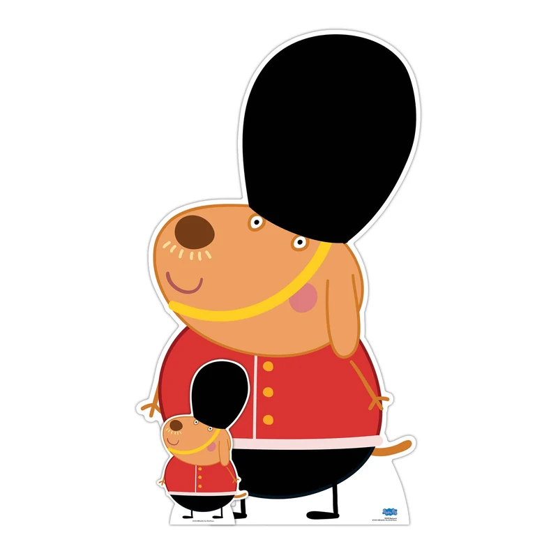 Star Cutouts SC4337 Royal Guard Peppa Pig Cardboard Cutout with Mini – Kids Party Decoration & British Theme Display