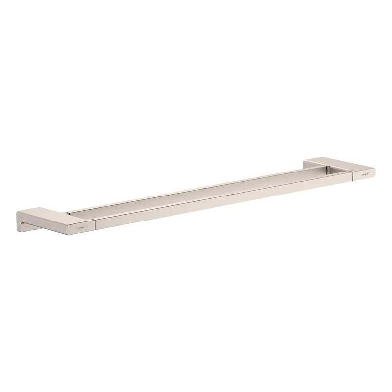 hansgrohe 41743820 AddStoris Double Brushed Nickel GPM Towel Bar