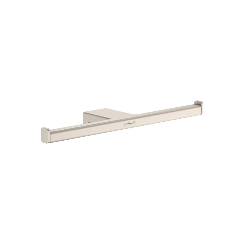 Hansgrohe AddStoris Modern Toilet Paper Holder in Brushed Nickel, 41748820