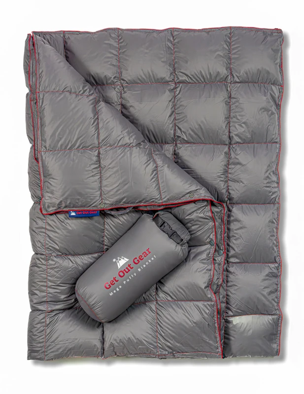 Get Out Gear Mega Puffy Down Blanket (Gray)