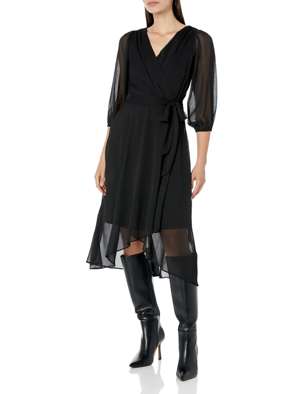 DKNY Women's Dd2g6570-blk-2 Dress, Deep Blk, 6 - Image 1