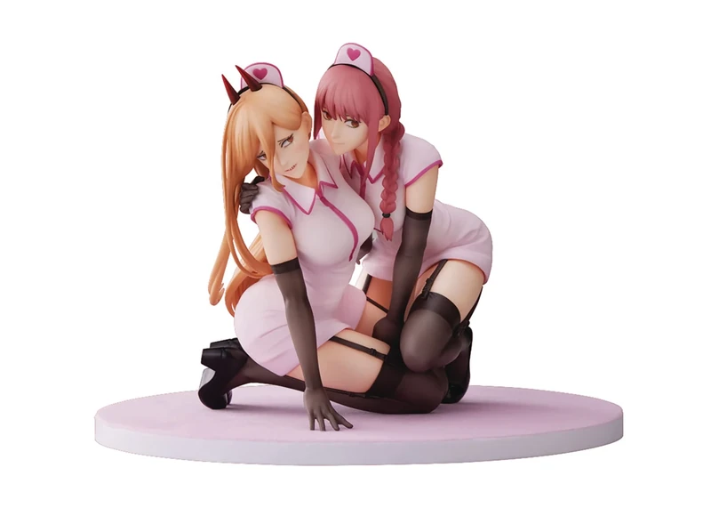 Chainsaw Man statuette PVC 1/7 Power & Makima Nurse Ver. 14 cm
