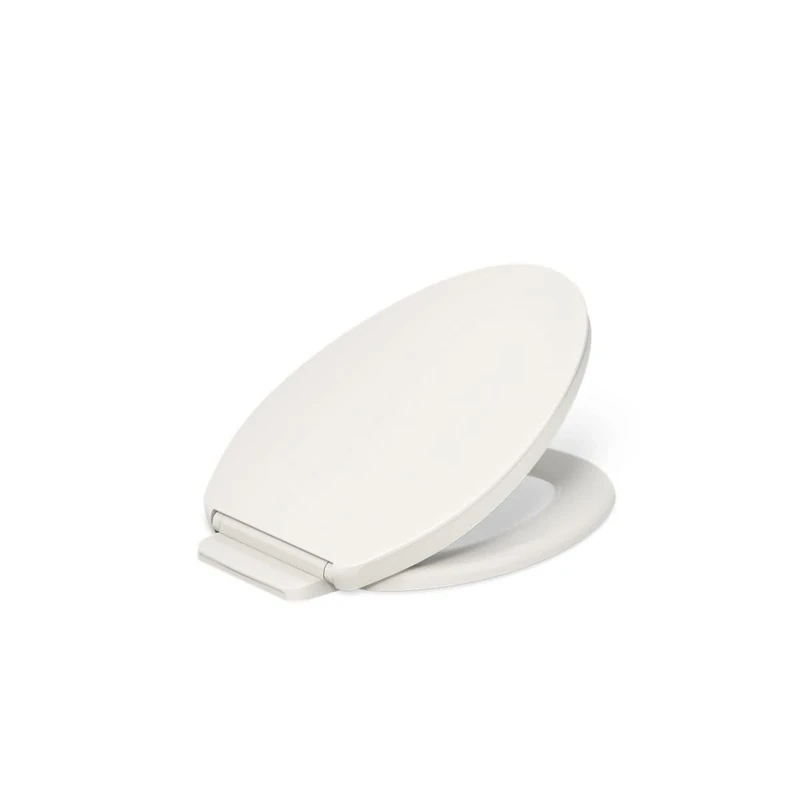 KOHLER 26801-96 K-26801-96 Impro ReadyLatch Quiet Close Elongated Toilet Seat, Biscuit