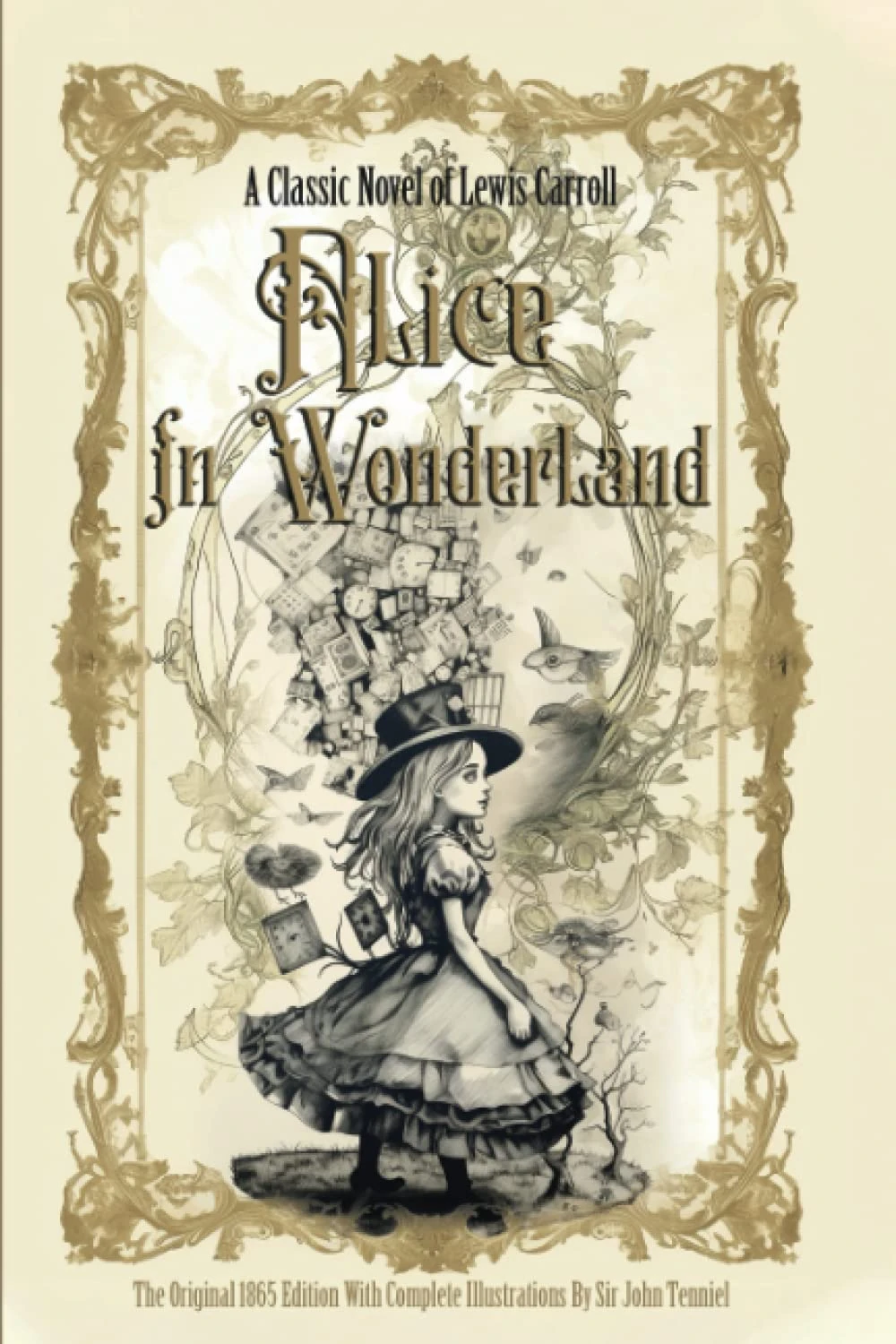Alice in Wonderland: The Original 1865 Edition With Complete Illustrations By Sir John Tenniel A Classic Novel of Lewis Carroll