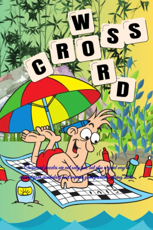 Crossword puzzles Book: Crossword puzzles are not only fun, but also a great way to expand your vocabulary and improve your problem-solving skills.