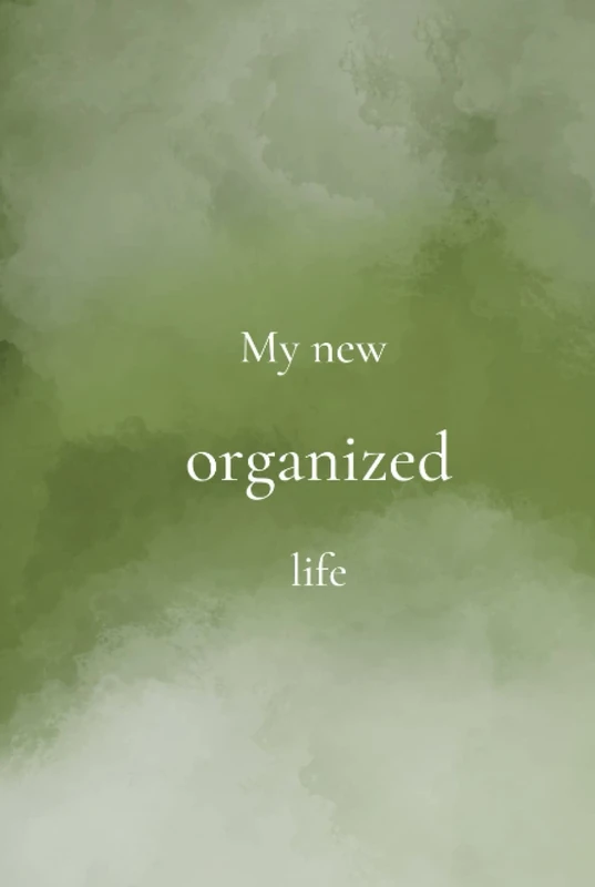Planner | My new organized life | plant theme | time managment: green planner | selfcare | savings