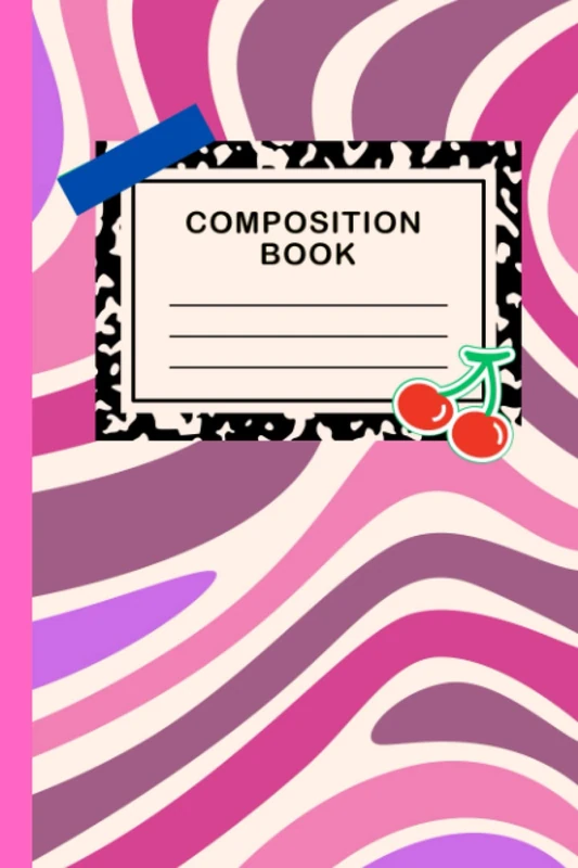 psychedelic composition book for school: psychedelic composition book for school