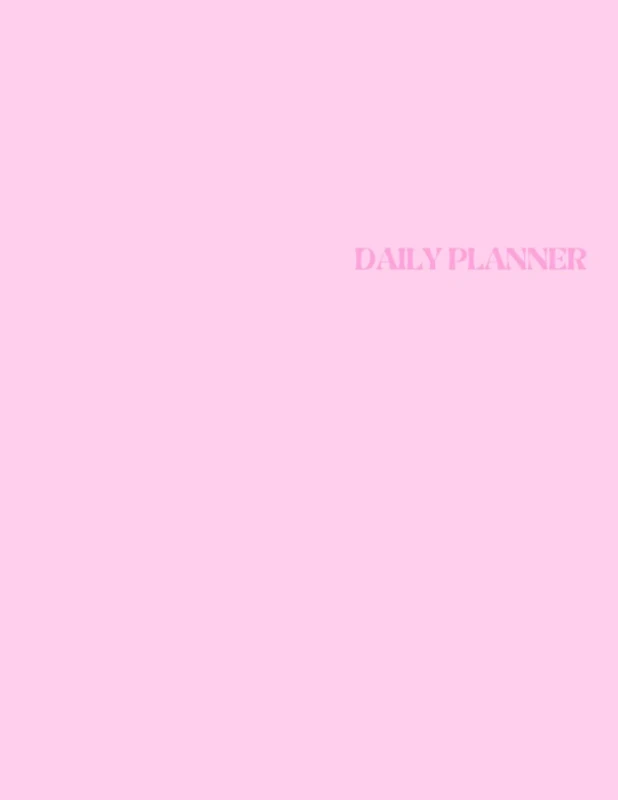 My Daily Planner 2023-by Esther Kamara- 365 pages- Pink Planner