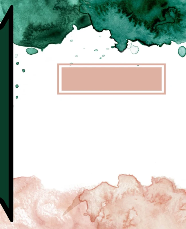 Composition Notebook WCR: Elegant Colorful Illustration | Aestetich Journal for daily personal news