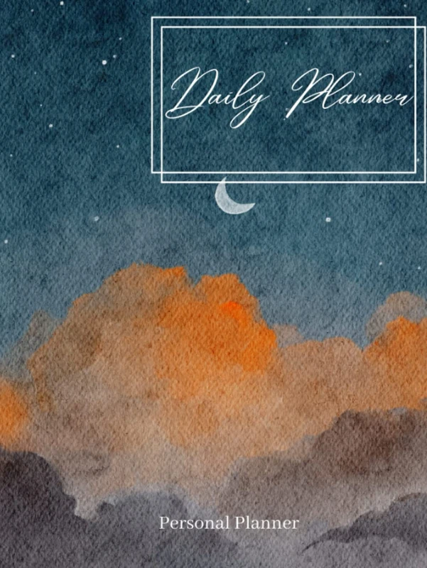 Modern Daily Planner with Artistic Flowers