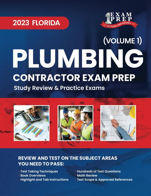 2023 Florida Plumbing Contractor Exam Prep: Volume 1: Study Review & Practice Exams