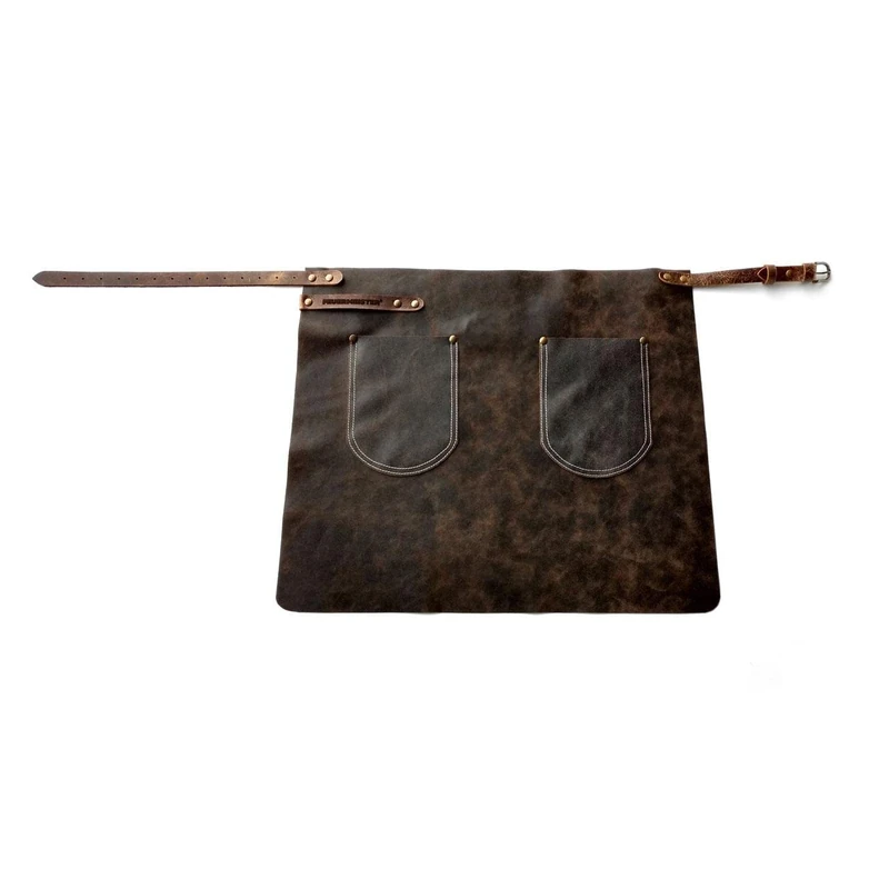 Feuermeister Men's Hip Apron, Brown, 2