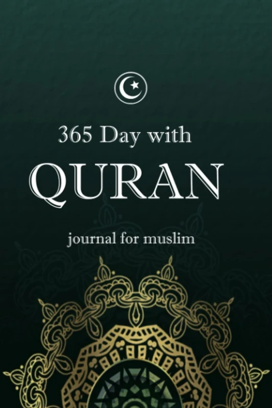 365 Days With Quran / Journal For Muslims : useful for organizing and monitoring one's religious practice, Each page has a word: bismillah at the ... and wight , size :6x9(inch 15,24 x 22,86)