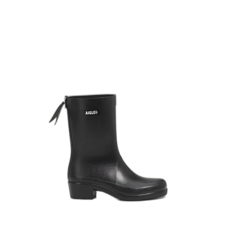 Aigle Myrica Mid Women's Rain Boot, Black, 5 UK