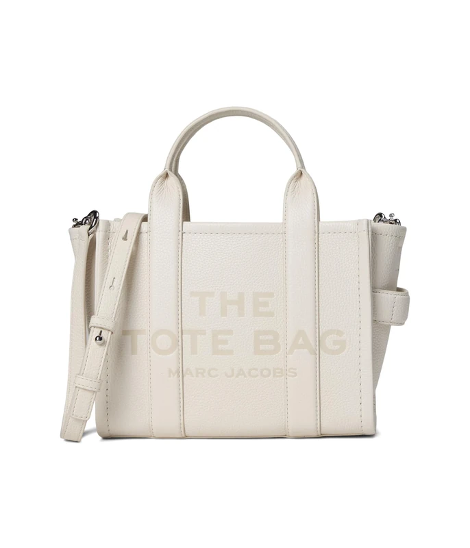 MARC JACOBS H009L01SP21-140 THE SMALL TOTE Bag Women's COTTON/SILVER Size ONE SIZE