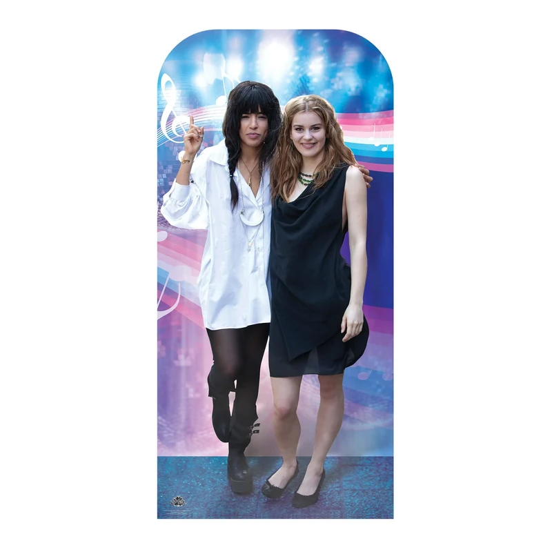 Star Cutouts CS1161 Loreen and Emmelie Stand In Cardboard Cut Out With Mini