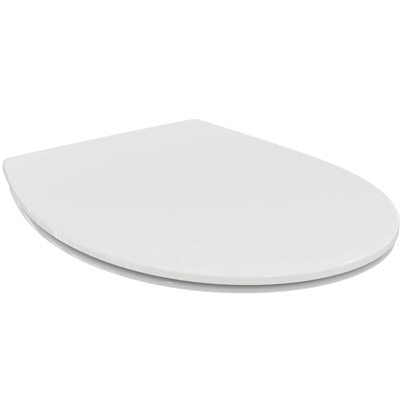 Ideal Standard Tirso Toilet seat and Cover, Universal Oval Shape, Soft-Close seat with Long Service Life, Scratch-Resistant duroplast – White (365x445x40 mm)