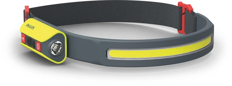 PHILIPS Xperion 6000 Headlight, LED Head lamp, Compact and Rechargeable, Dual Beam with 300 Lumen Panoramic Beam and 120 Lumen Rotating Spotlight, Motion-Sensing