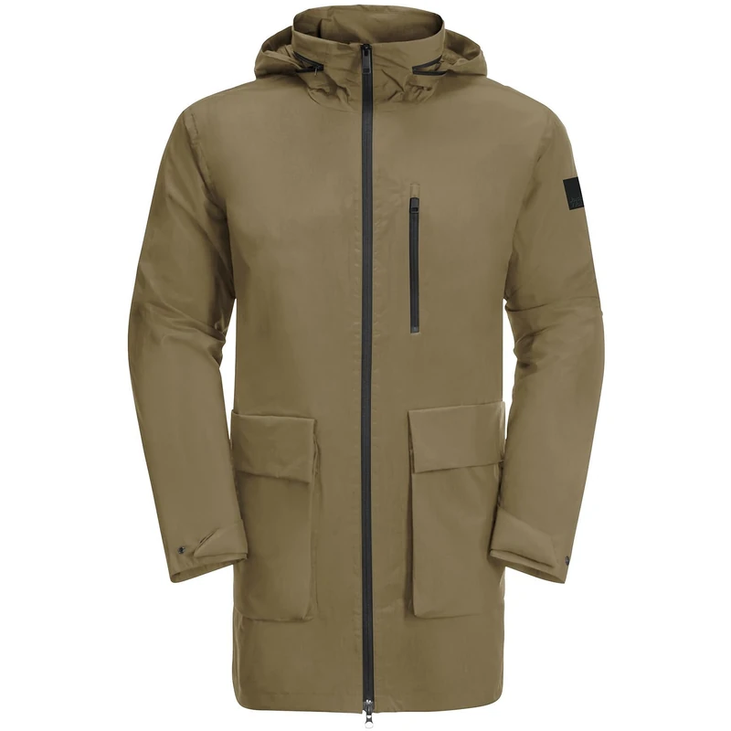Jack Wolfskin Norden Port Parka Coat Grey Olive M