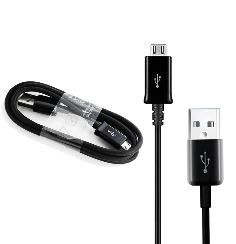 Original Genuine Samsung Original Fast Charging USB-A to Micro Charge and Sync Cable For Mobile Phones and Tablets [will ONLY fit older devices] (BLACK micro usb) - Image 1