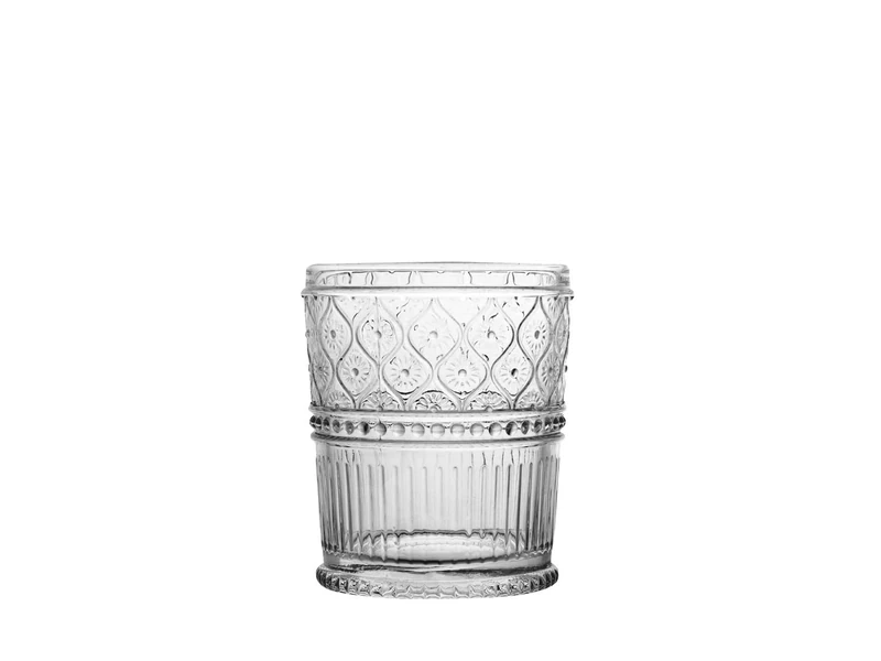 H&H Romance Set of 6 Bicchieri in Vetro, Trasparente, 34cl