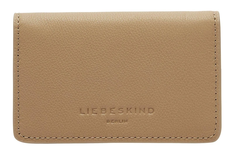 LIEBESKIND Berlin Leather Classics Cardie Card Case Sandstone Light Brown - Image 1