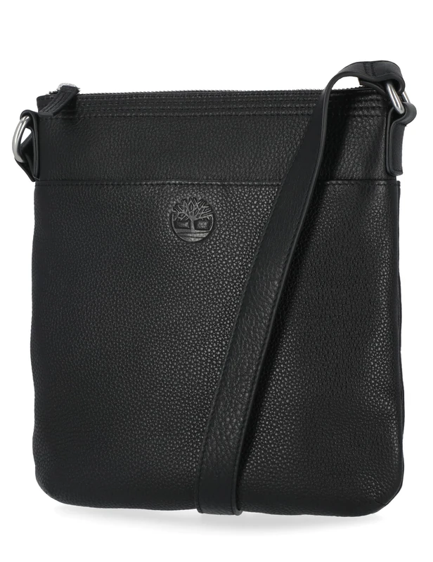 Timberland Leather Crossbody Purse Shoulder Bag, Black, Black