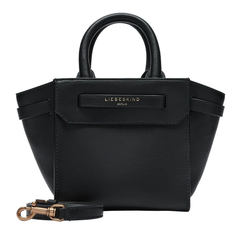 LIEBESKIND Berlin Women's Satchel, Black, black, small