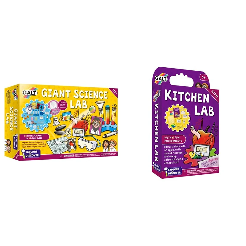 Galt Toys Giant Science Lab - STEM Learning Kit for Kids