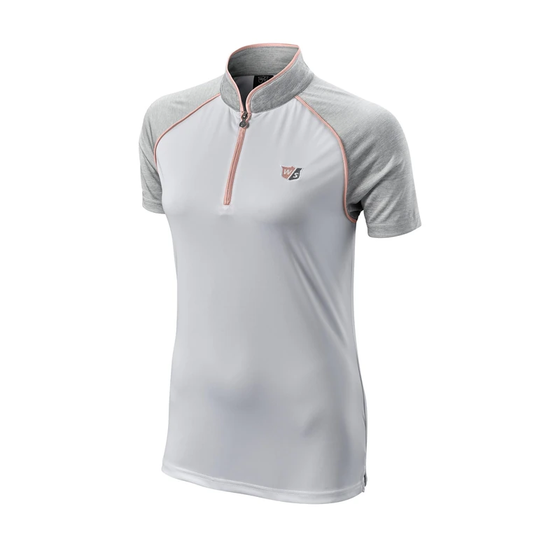 Wilson Staff Women's Golf Polo Shirt, Scalloped Collar Polo, Short Sleeve, Polyester - Image 1