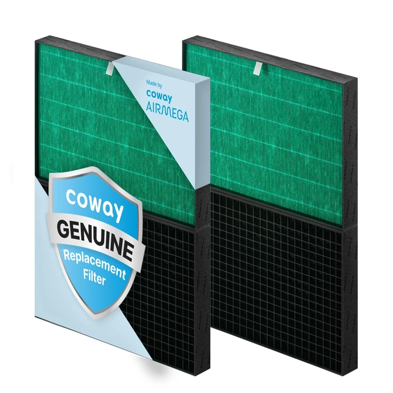 Coway Airmega ProX Air Purifier Replacement Filter Set, Max 2 Green True HEPA and Active Carbon Filter