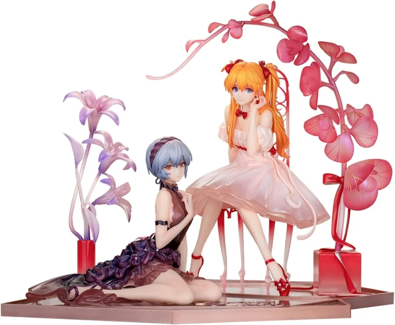 Myethos Evangelion PVC Statue 1/7 Rei Ayanami & Asuka Shikinami Langley: Whisper of Flower Ver. Set
