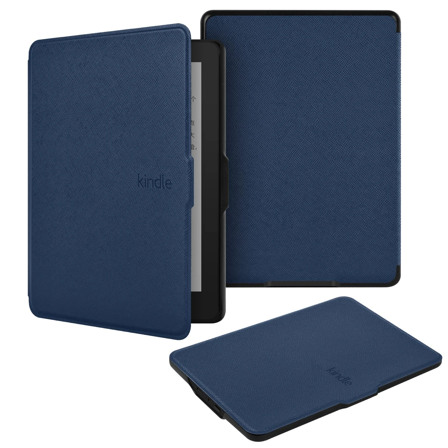BYCeKe for Kindle Paperwhite Cover 6 inch Kindle Paperwhite 5th/6th/7th Gen Case 2012-2017 (Model: EY21 / DP75SDI) Lightweight PU Leather Smart Cover with Hand Strap for Kindle.Paperwhite 1/2/3, Blue