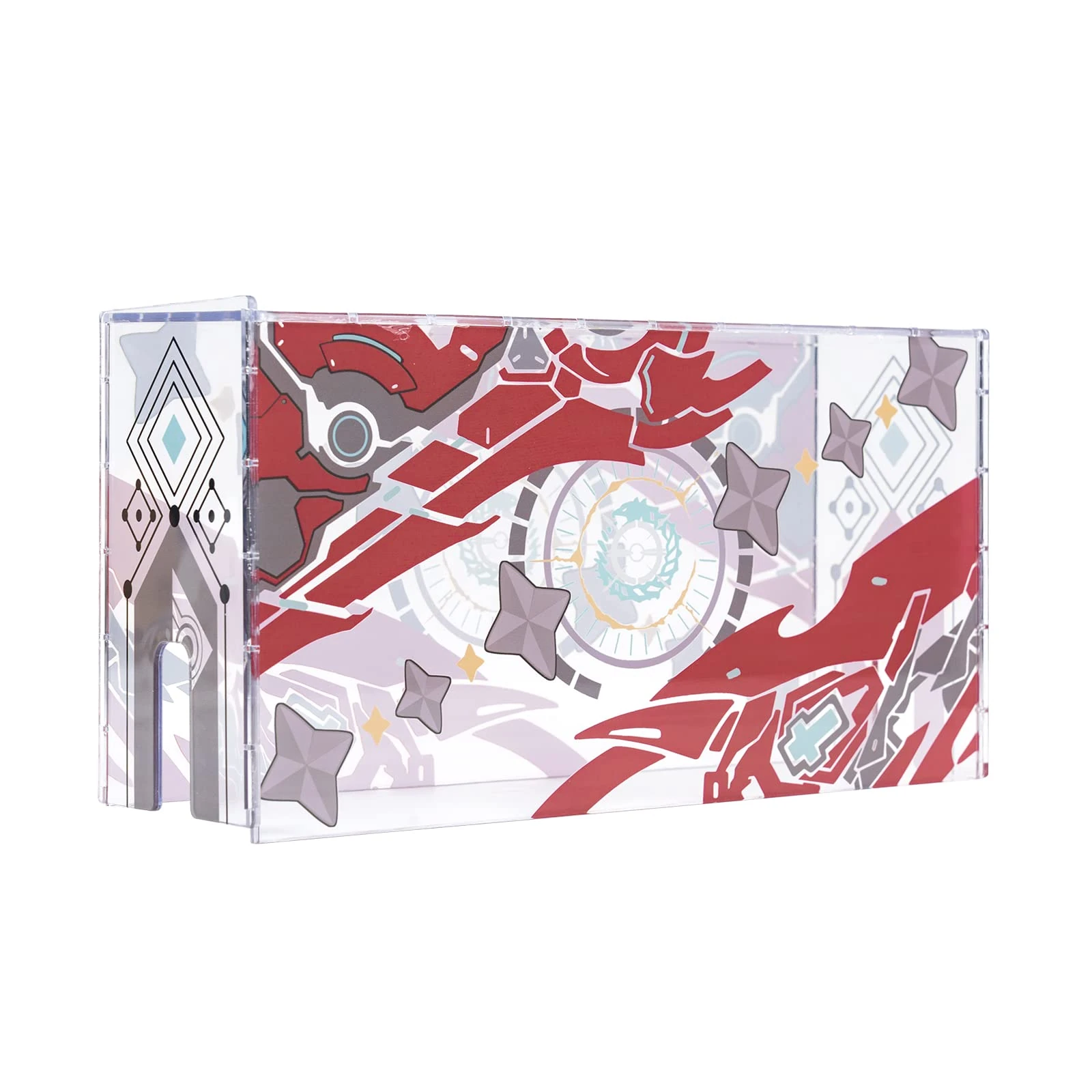 YOCORE Acrylic Dust Cover Transparent Dust Guard Compatible with Nintendo Switch/Switch OLED Charging Dock, Anti Scratch Waterproof Protective Clear Acrylic Cover Sleeve Display Box