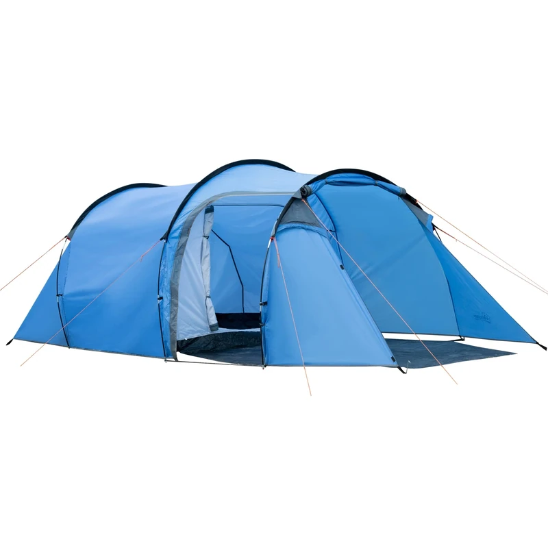 Outsunny 2-3 Person Tunnel Tent with Sewn-in Groundsheet, Air Vents, Rainfly, 2000mm Water Column, Camping Tent with 1 Bedroom, Inbuilt Porch, Living Area for Camping, Hiking, Sky Blue
