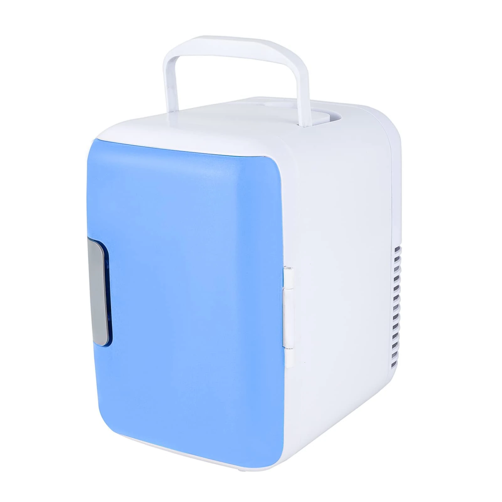 YORKING Portable Mini Fridge Refrigerator for Home Car and Travel 4L Capacity DC Power Cooler and Warmer Blue