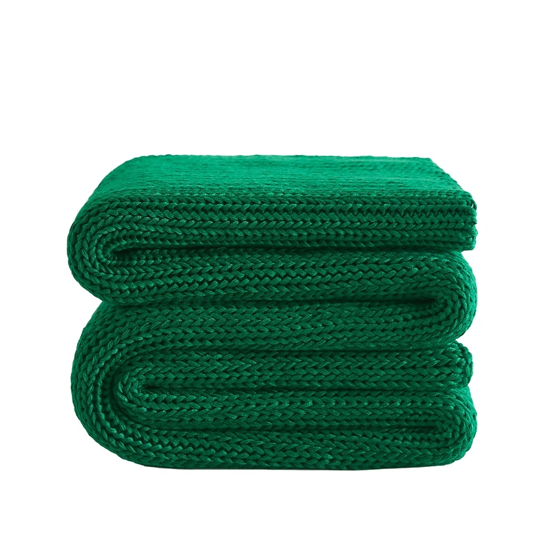 L'AGRATY Knitted Weighted Blanket - 50"x60" 10lbs Cooling Chunky Knit Heavy Blanket for Adults Braided Crochet Throw Thick Cable Yarn Knit Decorative Blanket No Beads Evenly Weighted Machine Washable