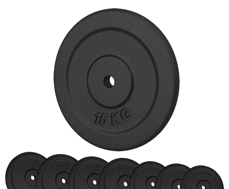 G5 HT SPORT Unisex - Adult Cast Iron Disc, 1 x 15 kg, Disco IN GHISA SINGOLO DA 15 kg