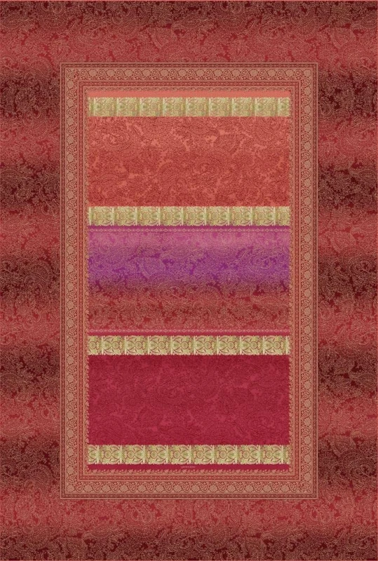 Bassetti Monreal 9322162 Bedspread 100% Cotton R1 260 x 260 cm Red - Image 1