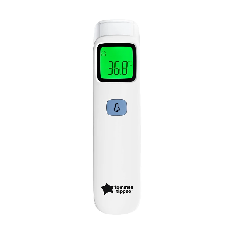 Tommee Tippee NoTouch Infrared Forehead Digital Thermometer, 0m+, Essentials for Newborn Baby, 1 Second Instant Readings in Choice of ˚C or ˚F