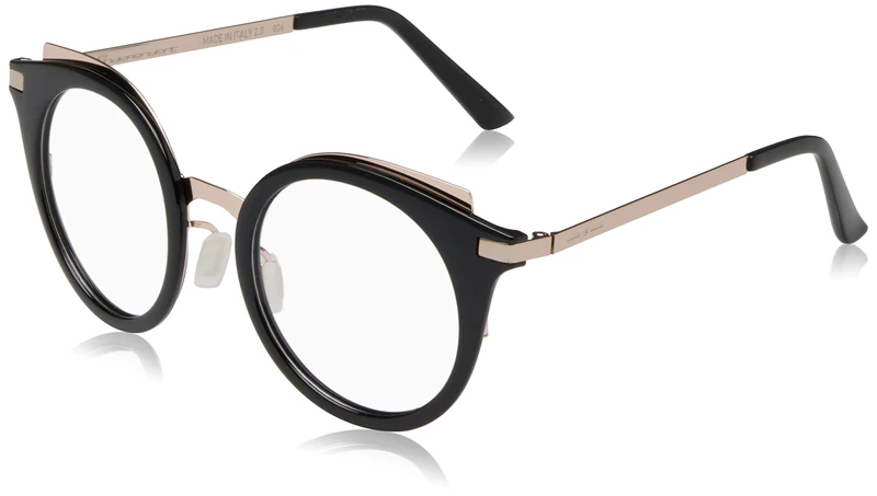 Italia Independent 5359 Sunglasses, Black and Pink Gold, 47