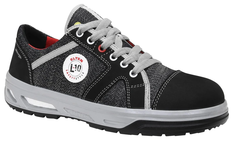 ELTEN Sensation XX10 Low ESD S3S Safety Shoes for Men and Women, Leather/Textile, Steel Toe Cap, Lightweight, Sporty, black, 10.5 UK
